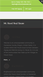 Mobile Screenshot of mthoodrealestate.net